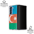 Azerbaijan Flag Distressed Galaxy Z Fold6 Clear Case